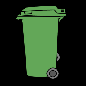 trash can / garbage can